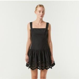 Rhode Resort Salina Dress in Black Eyelet NWT